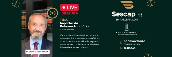 Live: Quer entender as mudanças na reforma tributária?